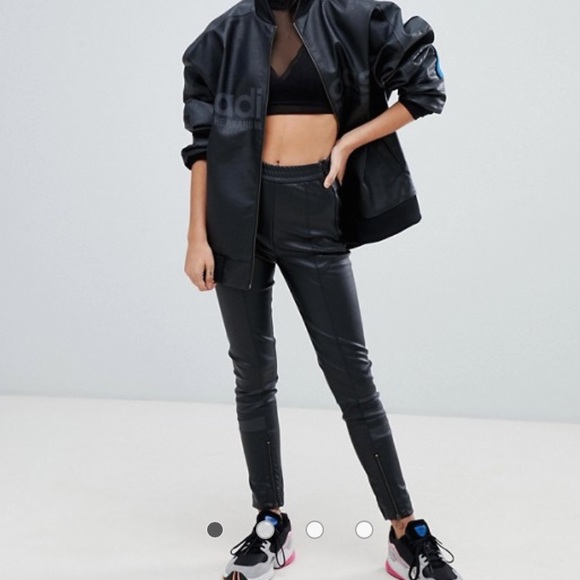 adidas leather joggers